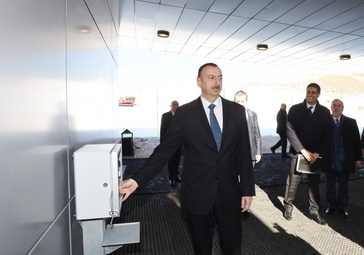 Prezident İlham Əliyev və xanımı "Şahdağ" qış-yay turizm kompleksinin 1 nömrəli kanat və xizək enişinin açılışında iştirak ediblər (FOTO)
