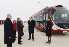 İlham Əliyev və xanımı Avropa Oyunları üçün avtobus deposu və təlim mərkəzində, Bakı İdman Sarayında görülən işlərlə tanış olublar (FOTO) (ƏLAVƏ OLUNUB)