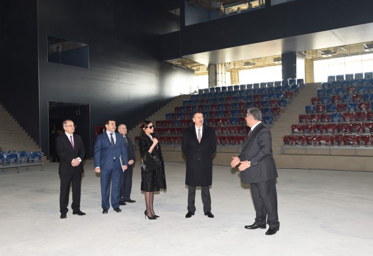 İlham Əliyev və xanımı Avropa Oyunları üçün avtobus deposu və təlim mərkəzində, Bakı İdman Sarayında görülən işlərlə tanış olublar (FOTO) (ƏLAVƏ OLUNUB)