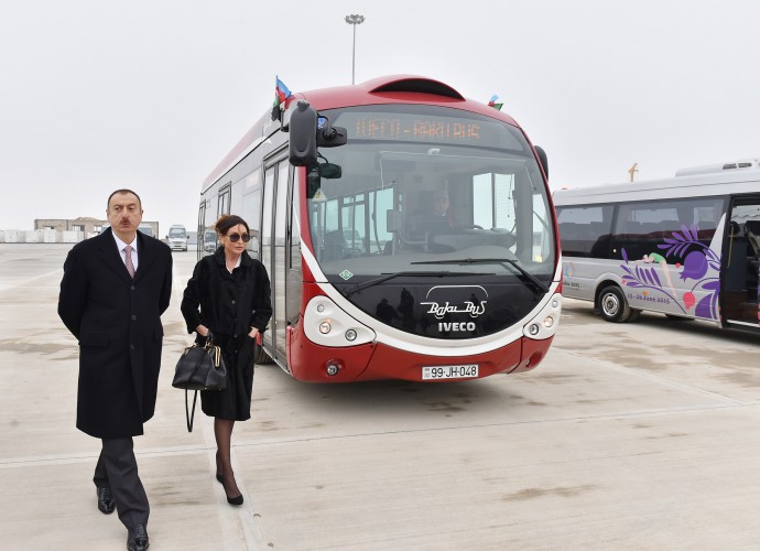 İlham Əliyev və xanımı Avropa Oyunları üçün avtobus deposu və təlim mərkəzində, Bakı İdman Sarayında görülən işlərlə tanış olublar (FOTO) (ƏLAVƏ OLUNUB)