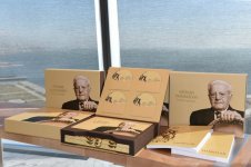 Azərbaycanın birinci xanımı Mehriban Əliyeva xalq artisti Əlibaba Məmmədov ilə görüşüb (FOTO)