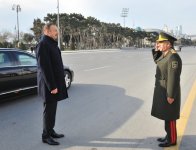 İlham Əliyev Daxili İşlər Nazirliyinin qurumları üçün yeni alınan avtomobillərin istifadəyə verilməsi mərasimində iştirak edib (FOTO)