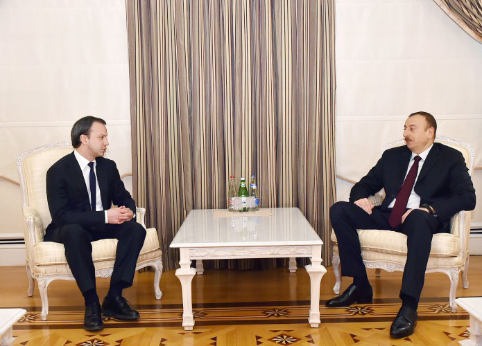 İlham Əliyev Rusiya Hökuməti sədrinin müavinini qəbul edib