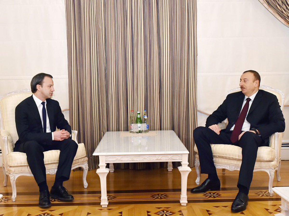 İlham Əliyev Rusiya Hökuməti sədrinin müavinini qəbul edib