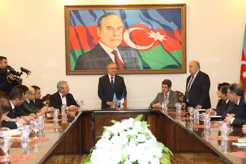 Elmar Vəliyev Fransanın Müluz şəhərinin meri Jan Rotneri qəbul edib (FOTO)