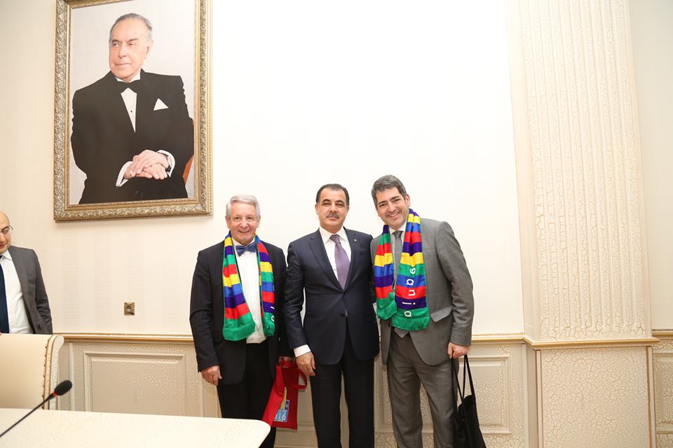 Elmar Vəliyev Fransanın Müluz şəhərinin meri Jan Rotneri qəbul edib (FOTO)