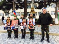Cəbhəyanı bölgədə şagirdlərimizin vətənpərvərlik ruhu (FOTO)