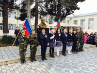 Cəbhəyanı bölgədə şagirdlərimizin vətənpərvərlik ruhu (FOTO)