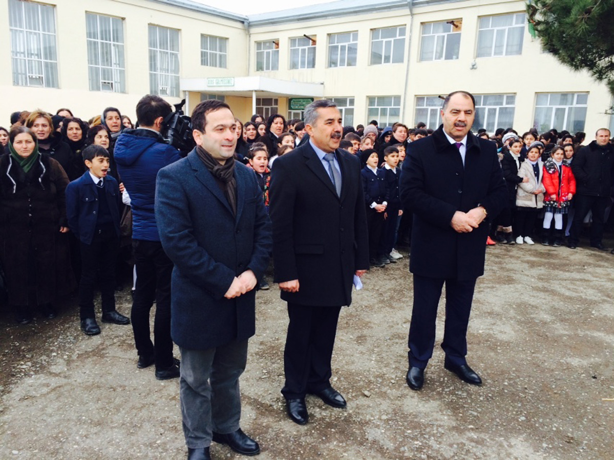 Cəbhəyanı bölgədə şagirdlərimizin vətənpərvərlik ruhu (FOTO)