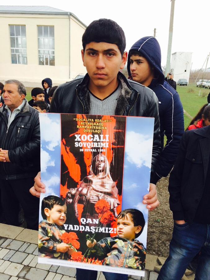 Cəbhəyanı bölgədə şagirdlərimizin vətənpərvərlik ruhu (FOTO)