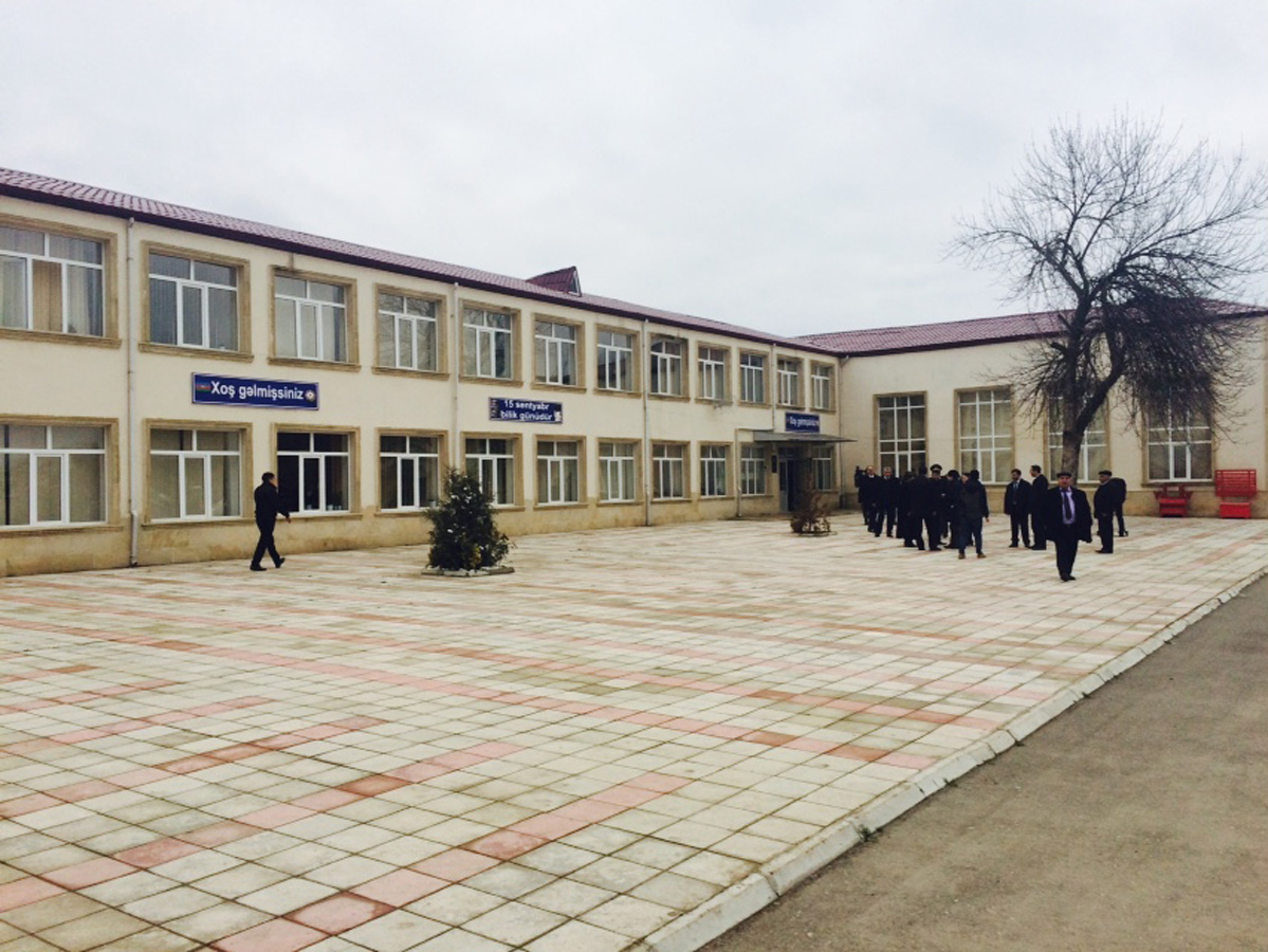 KİV nümayəndələri Ağdamın Qaradağlı kənd tam orta məktəbində olublar (FOTO)