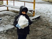 Bakının ağ örpəyi (FOTO)