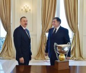 Prezident İlham Əliyev: Azərbaycanda idman sahəsinə göstərilən diqqət öz nəticələrini verməkdədir (FOTO)