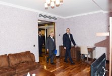 İlham Əliyev Mingəçevirdə "Ağsaray" otelində tikinti işlərinin gedişi ilə tanış olub (FOTO)
