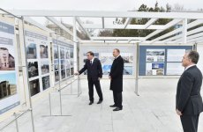 Mingəçevirdə Heydər Əliyev Parkında aparılan yenidənqurma işləri ilə tanışlıq (FOTO)