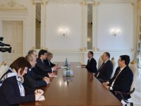 İlham Əliyev Sloveniya parlamenti Milli Şurasının sədrini qəbul edib