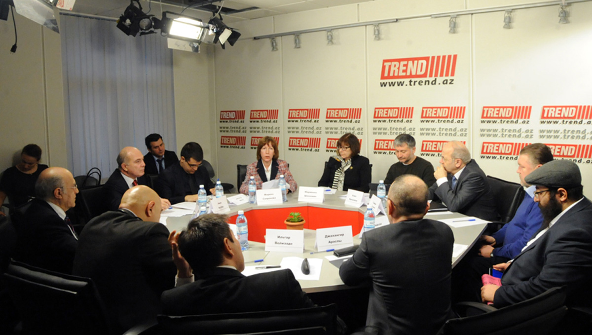 Trend BİA-da "Cənubi Qafqazda dinlərarası dialoq: sabit inkişaf amili" mövzusunda "dəyirmi masa" keçirilib (FOTO)