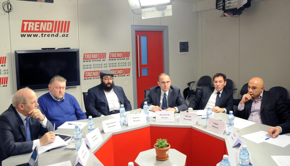 Trend BİA-da "Cənubi Qafqazda dinlərarası dialoq: sabit inkişaf amili" mövzusunda "dəyirmi masa" keçirilib (FOTO)