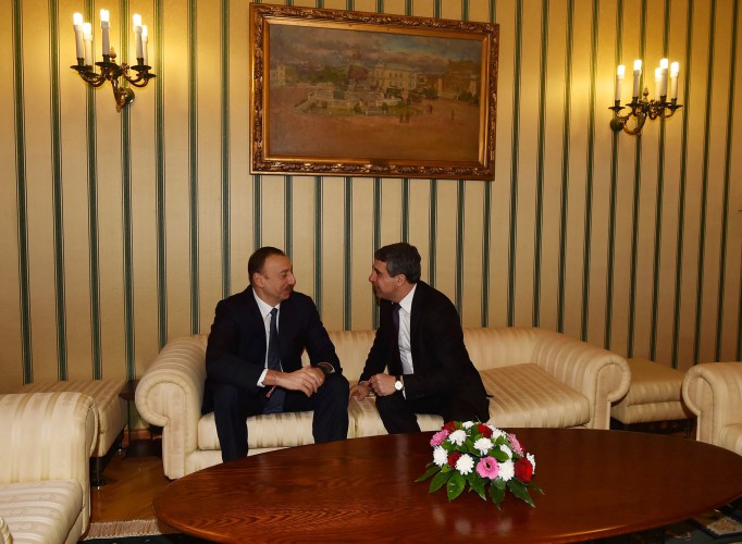 Azərbaycan və Bolqarıstan prezidentlərinin təkbətək görüşü olub (FOTO)