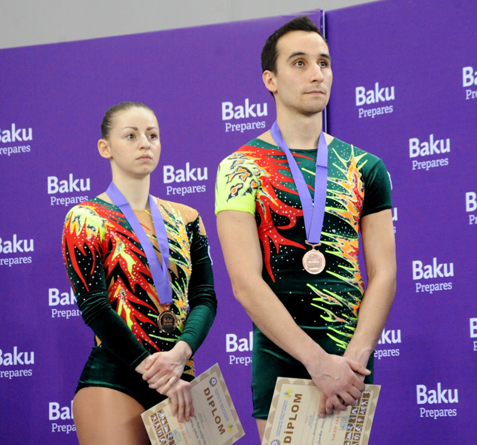 Azərbaycan gimnastı batutda tullanma üzrə fərdi yarışlarda birinci oldu (FOTO)