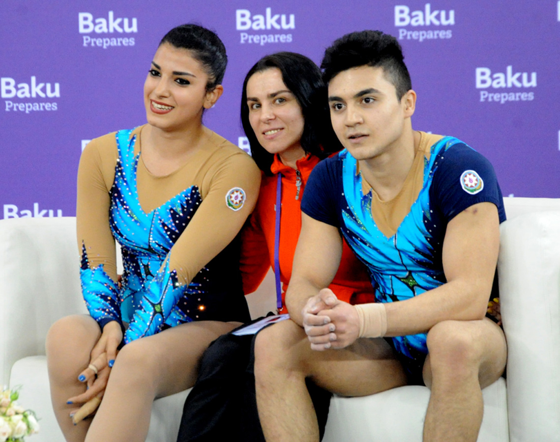 Azərbaycan gimnastı batutda tullanma üzrə fərdi yarışlarda birinci oldu (FOTO)