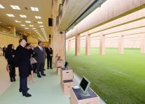 Prezident İlham Əliyev və xanımı Bakı Atıcılıq Mərkəzinin açılışında iştirak ediblər (FOTO)