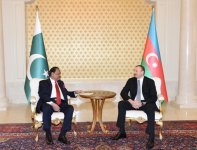 Azərbaycan və Pakistan prezidentlərinin təkbətək görüşü olub (FOTO)