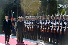 Pakistan Prezidenti Məmnun Hüseynin rəsmi qarşılanma mərasimi olub (FOTO)