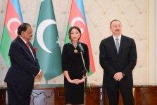 Mehriban Əliyevaya Pakistanın "Hilal-e-Pakistan" ordeni təqdim olunub  (ƏLAVƏ OLUNUB) (FOTO)