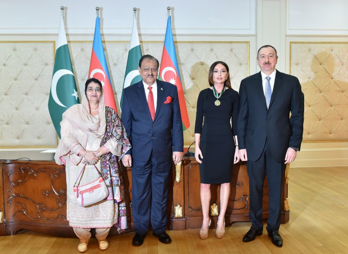 Mehriban Əliyevaya Pakistanın "Hilal-e-Pakistan" ordeni təqdim olunub  (ƏLAVƏ OLUNUB) (FOTO)