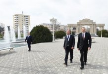 Bərdədə Heydər Əliyev adına park-bulvar istifadəyə verilib  (FOTO)