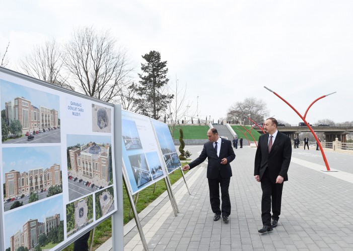 Bərdədə Heydər Əliyev adına park-bulvar istifadəyə verilib  (FOTO)
