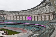Prezident İlham Əliyev və xanımı Bakı Olimpiya Stadionunun açılışında iştirak ediblər (FOTO)