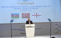 Azərbaycan, Türkiyə və Gürcüstan prezidentləri TANAP-ın təməlqoyma mərasimində iştirak ediblər (YENİLƏNİB) (FOTO) (VİDEO)