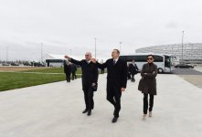 Azərbaycan Prezidenti və xanımı Böyükşor gölünün və ətraf ərazilərin ekoloji vəziyyətinin kompleks bərpası işləri ilə tanış olublar (FOTO)