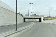 İlham Əliyev Bakı Olimpiya Stadionu ətrafında inşası davam etdirilən yol-nəqliyyat infrastrukturunun tikintisi ilə tanış olub (FOTO)