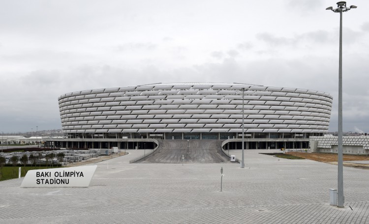 Prezident İlham Əliyev və xanımı Bakı Olimpiya Stadionunun açılışında iştirak ediblər (FOTO)