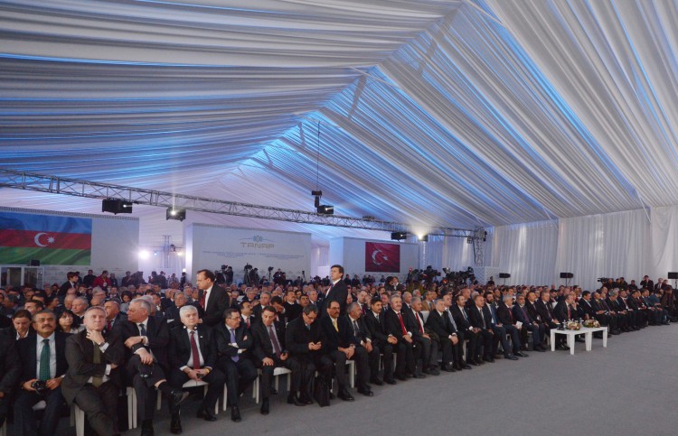 Azərbaycan, Türkiyə və Gürcüstan prezidentləri TANAP-ın təməlqoyma mərasimində iştirak ediblər (YENİLƏNİB) (FOTO) (VİDEO)