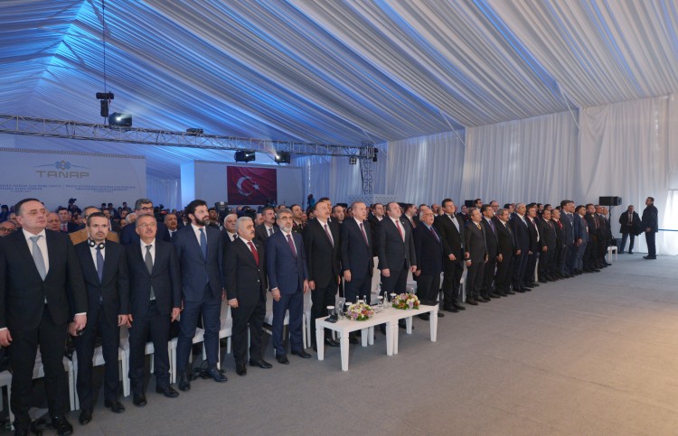 Azərbaycan, Türkiyə və Gürcüstan prezidentləri TANAP-ın təməlqoyma mərasimində iştirak ediblər (YENİLƏNİB) (FOTO) (VİDEO)