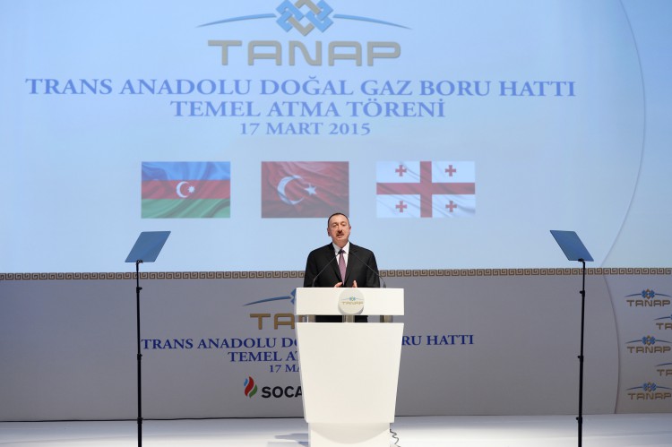 Azərbaycan, Türkiyə və Gürcüstan prezidentləri TANAP-ın təməlqoyma mərasimində iştirak ediblər (YENİLƏNİB) (FOTO) (VİDEO)