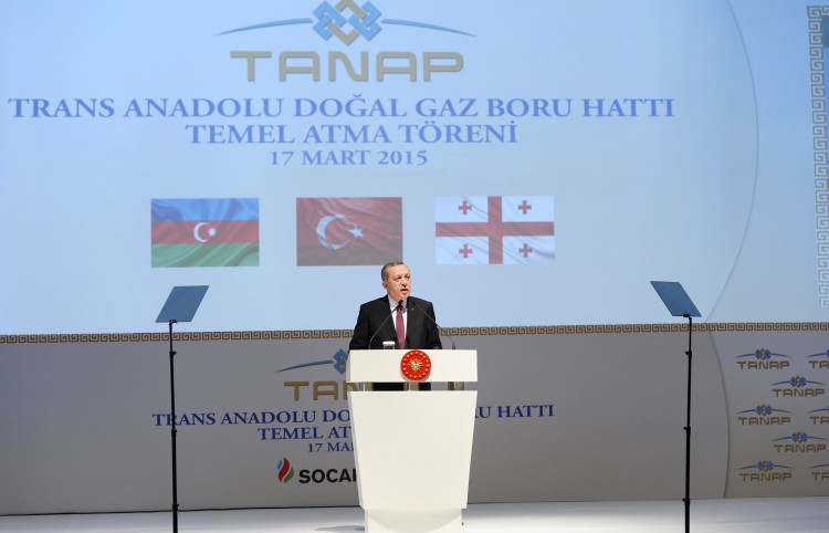Azərbaycan, Türkiyə və Gürcüstan prezidentləri TANAP-ın təməlqoyma mərasimində iştirak ediblər (YENİLƏNİB) (FOTO) (VİDEO)