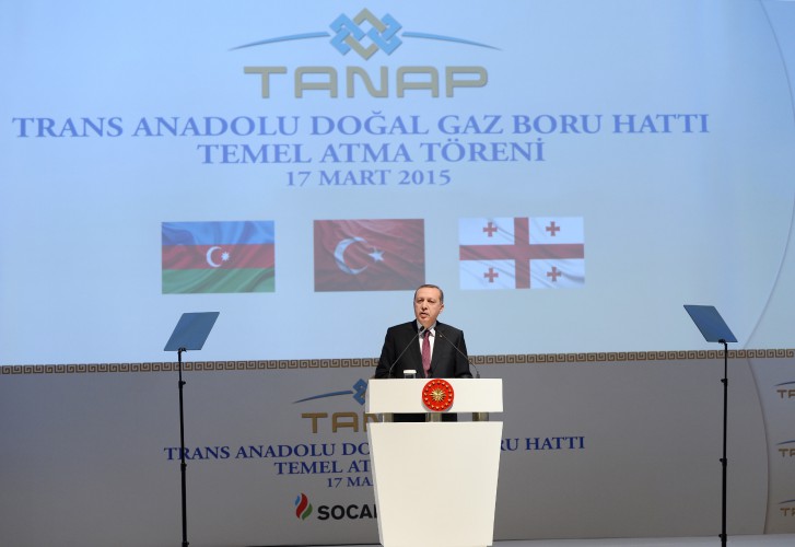 Azərbaycan, Türkiyə və Gürcüstan prezidentləri TANAP-ın təməlqoyma mərasimində iştirak ediblər (YENİLƏNİB) (FOTO) (VİDEO)