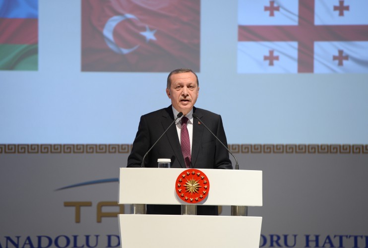 Azərbaycan, Türkiyə və Gürcüstan prezidentləri TANAP-ın təməlqoyma mərasimində iştirak ediblər (YENİLƏNİB) (FOTO) (VİDEO)