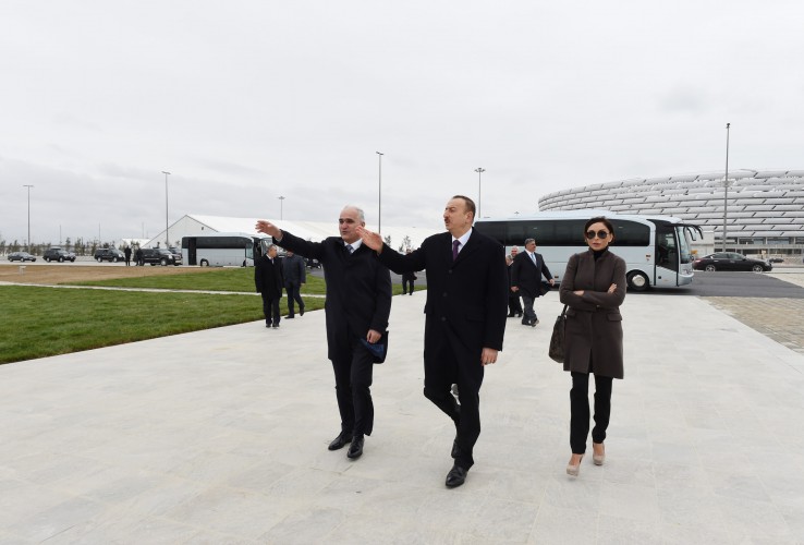 Azərbaycan Prezidenti və xanımı Böyükşor gölünün və ətraf ərazilərin ekoloji vəziyyətinin kompleks bərpası işləri ilə tanış olublar (FOTO)