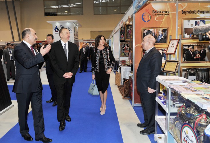 Prezident İlham Əliyev və xanımı "AITF-2015" XIV Azərbaycan Beynəlxalq turizm və səyahətlər sərgisi ilə tanış olublar (FOTO)