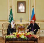 Prezident İlham Əliyevin və Səudiyyə Ərəbistanı Krallığının neft və minerallar nazirinin görüşü olub (FOTO)