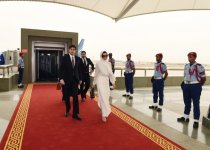 Prezident İlham Əliyev və xanımı Ciddə şəhərinə gəliblər (FOTO)