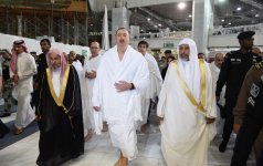 Prezident İlham Əliyev və xanımı Məkkədə ümrə ziyarətində olublar (FOTO)