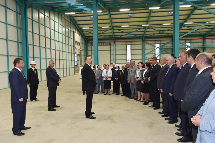 Prezident İlham Əliyev “Astaraçay” MMC-nin çay emalı fabrikində yaradılan şəraitlə tanış olub (FOTO)