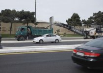 Heydər Əliyev prospektinin digər yan yolu da təmir ediləcək (FOTO)